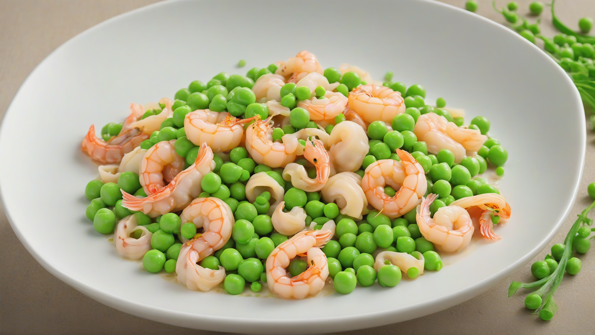 calamaretti e piselli